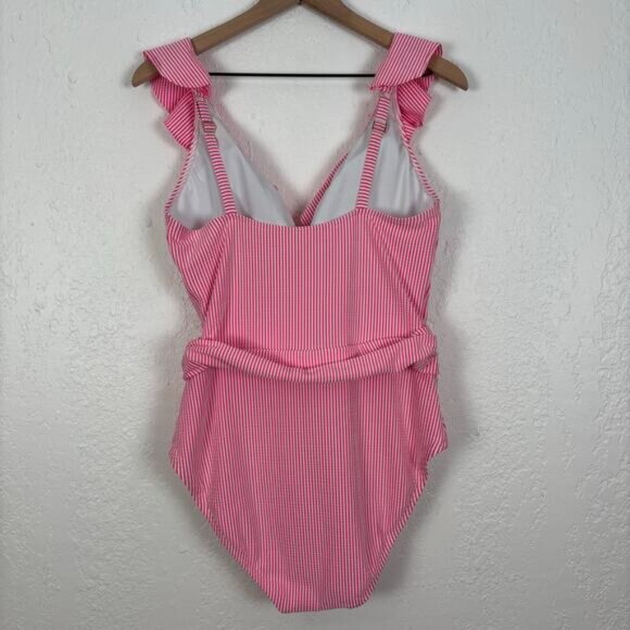 Lilly Pulitzer Delphie One-Piece Swimsuit Size 14 - Picture 3 of 4